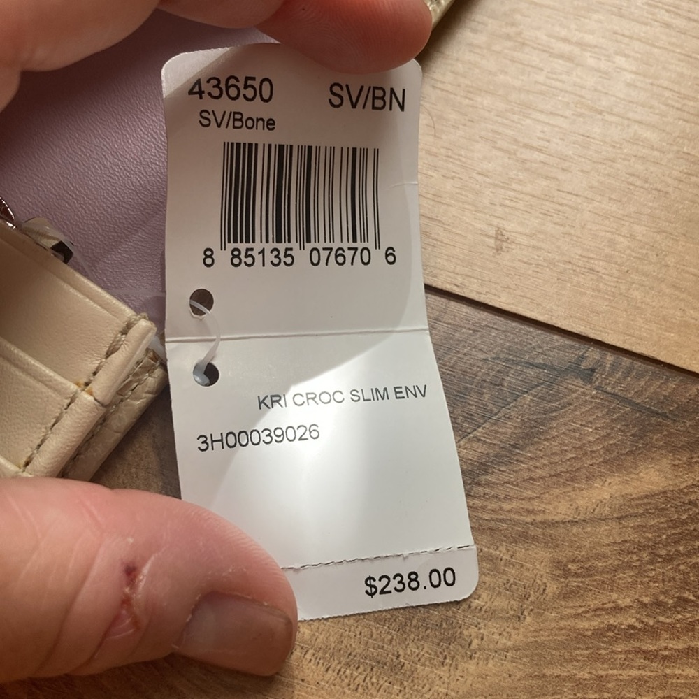 NWT Coach KRI Crocodile Slim Envelope Wallet. - Picture 5 of 7